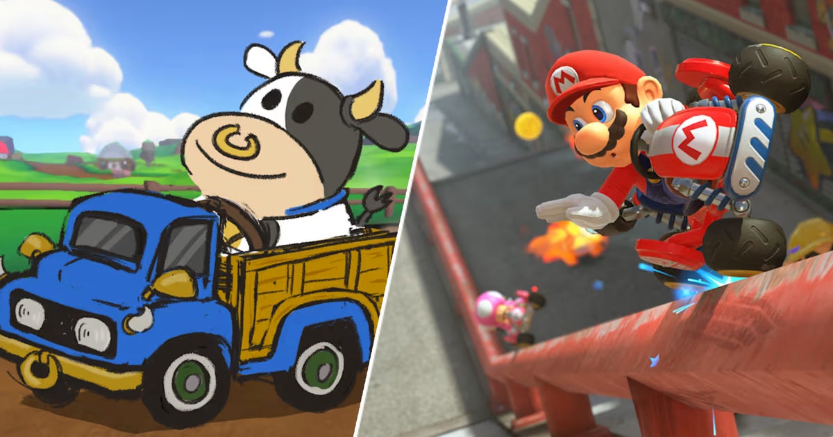 Mario Kart World started off as an OG Switch game, and don’t worry, its driving cow is “still in touch with her animal nature”