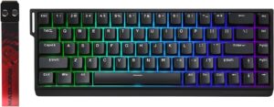 YUNZII x MADLIONS MAD68 HE Rapid Trigger Wired Magnetic Mechanical Gaming Keyboard 60% Hall Effect Adjustable Actuation,PBT Keycaps RGB Hot-Swap,8K Hz Polling Rate (Black, Magnetic Amber Pro Switch) : Buy Online at Best Price in KSA – Souq is now Amazon.sa: Videogames