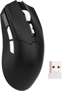 EPOMAKER Click Lite Wireless Gaming Mouse, 800 to 12,000 DPI Adjustable, PAW3311 Sensor, 500mAh, 59g, 2.4G/Bluetooth/USB-C Rechargeable with 5 Programmable Buttons for PC/Mac/Linux (Black) : Buy Online at Best Price in KSA – Souq is now Amazon.sa: Videogames