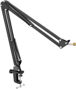 Microphone Arm Stand, FIFINE Suspension Boom Scissor Mic Stand with Heavy Duty Clamp, 3/8" to 5/8" Adapter, for Voice-over, Gaming, Recording, Studio, Home Office (CS1) : Buy Online at Best Price in KSA – Souq is now Amazon.sa: Everything Else